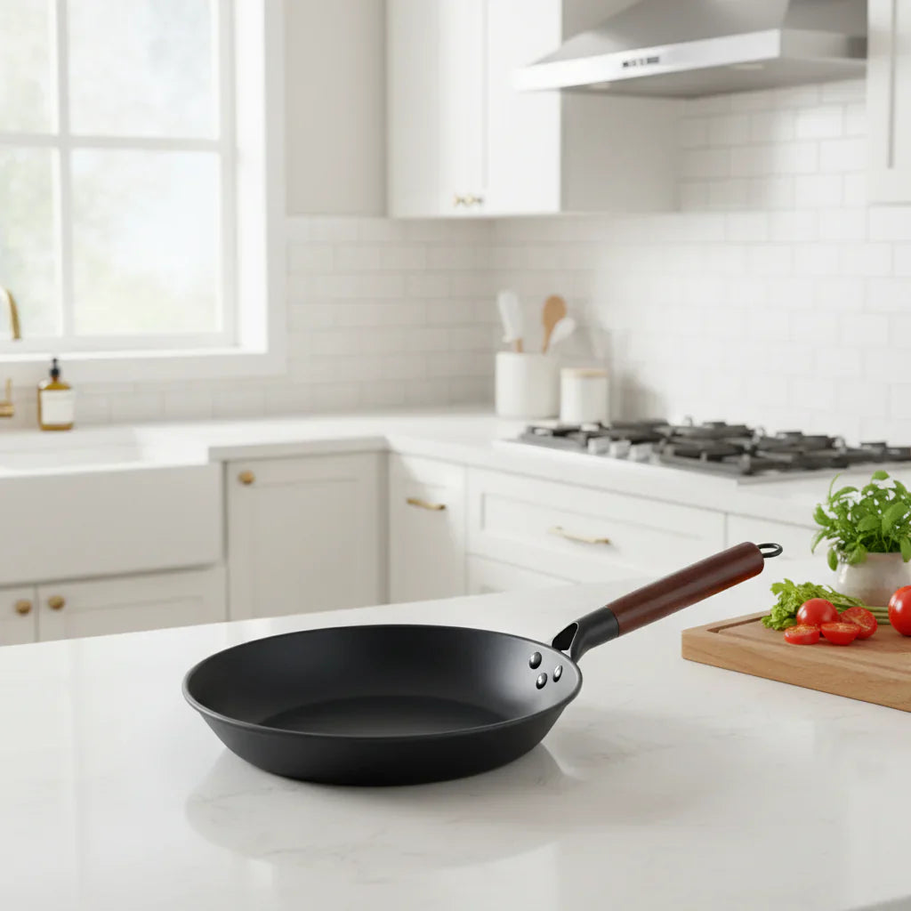 ForgeVerra Premium Cast Iron Pan With Non Stick Coating For Even Cooking