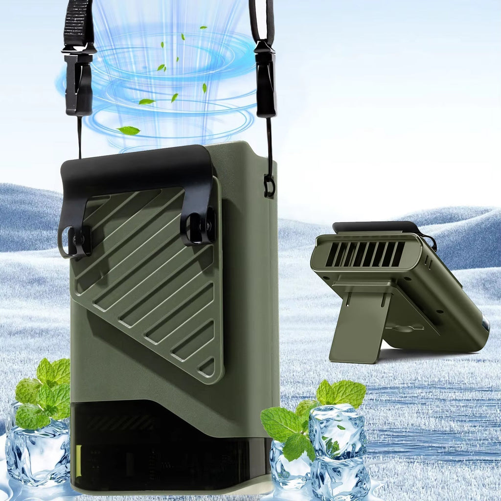 CycloFani Bel Fanı 10000mAh Batarya, Saniyede 10 Metre Rüzgar, 5 Hız Ayarı