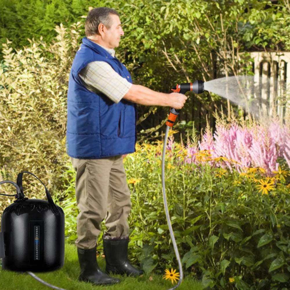 Compact Camping Shower Lets You Turn Any Bucket Into An Outdoor Shower