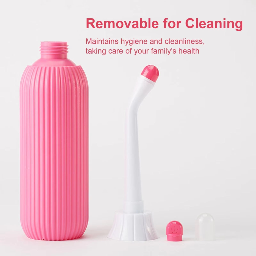 Reisebidet med 500 ml kapasitet og dobbel dyse