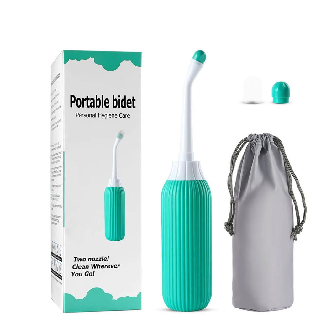 Reisebidet med 500 ml kapasitet og dobbel dyse