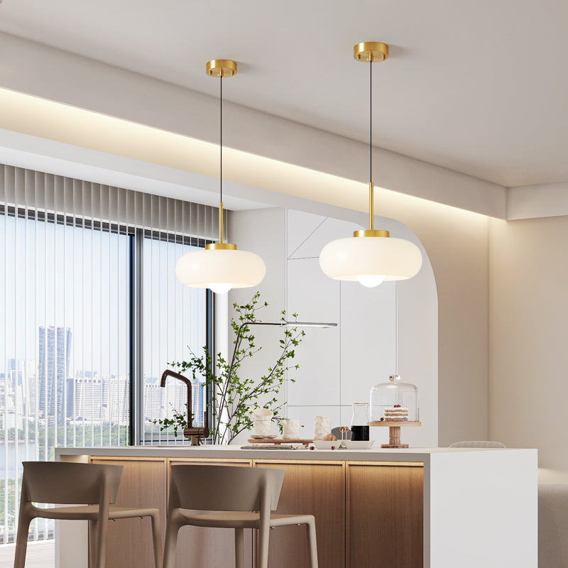 Serenelle Modern Copper And Glass Chandelier | Orntli