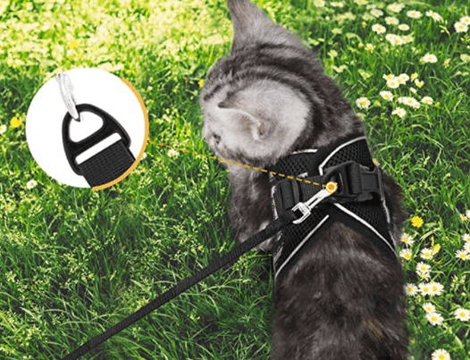 TrailTide ausbruchssicheres Katzen-Geschirr mit reflektierenden Details