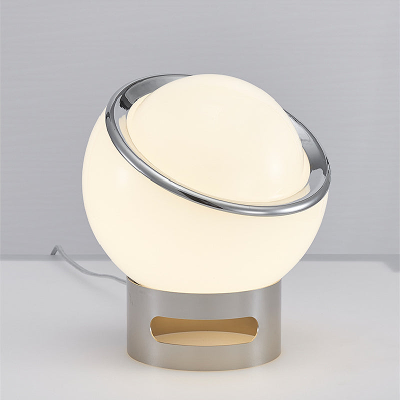 Lucette Fransk Opalglas Bauhaus Bordslampa för Sovrum