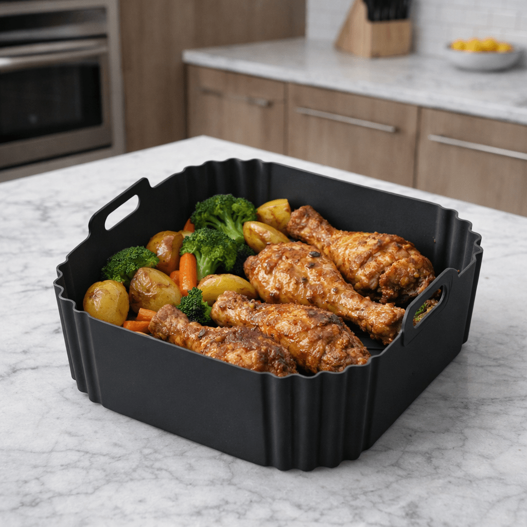 KITCHLUX szilikon betétek légsütőhöz, könnyű tisztítás