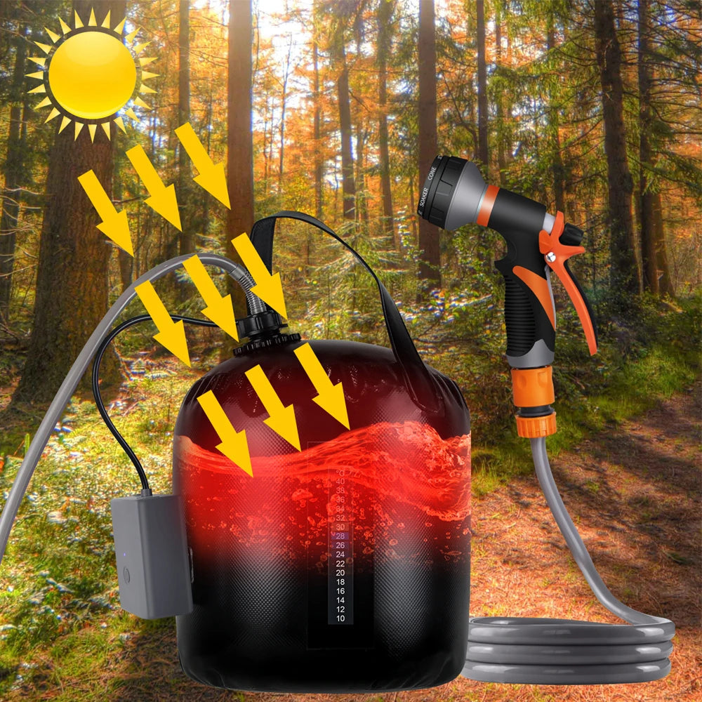 Compact Camping Shower Lets You Turn Any Bucket Into An Outdoor Shower