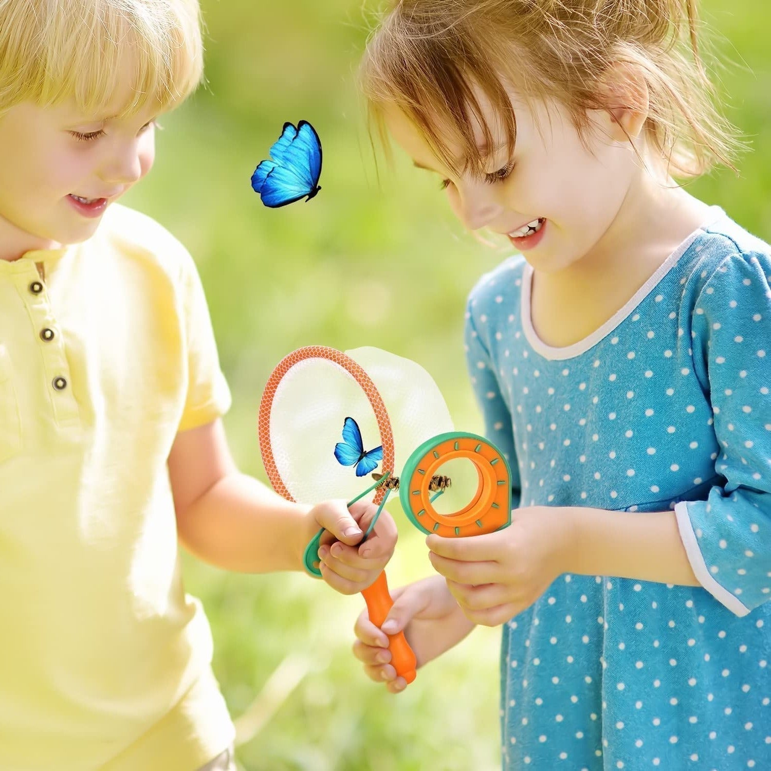 Kids Nature Explorer Kit With Insect Net And Magnifier