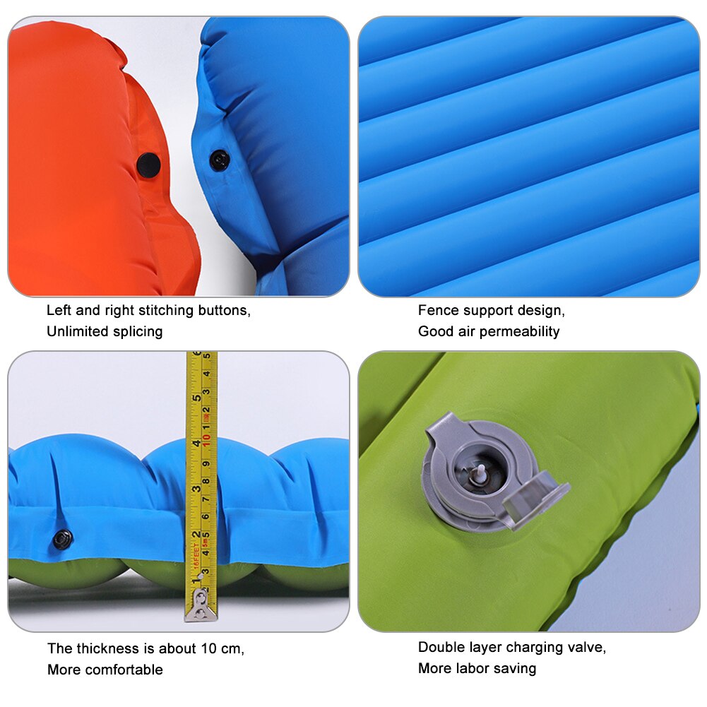 Compact Camping Air Mattress With Built In Foot Pump