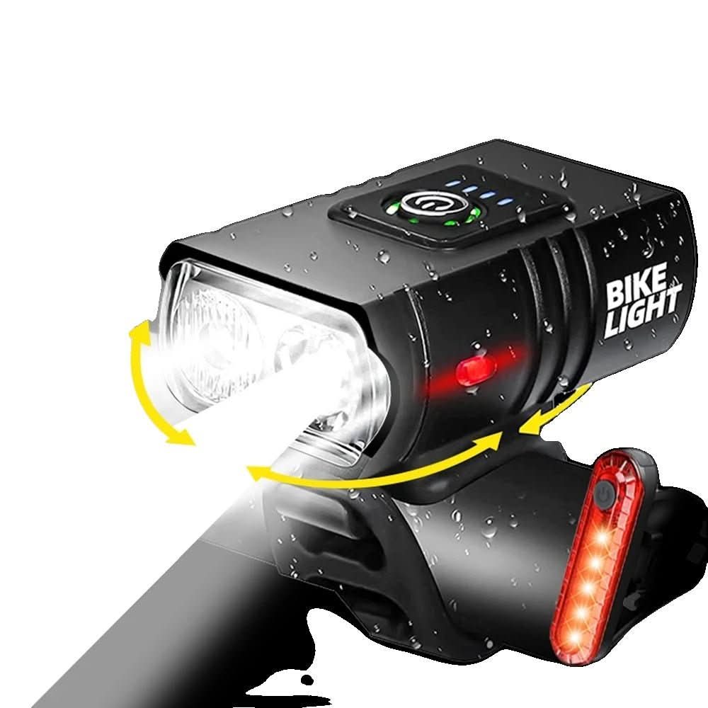 Rechargeable USB Bike Light 1500 Lumens for Night Visibility