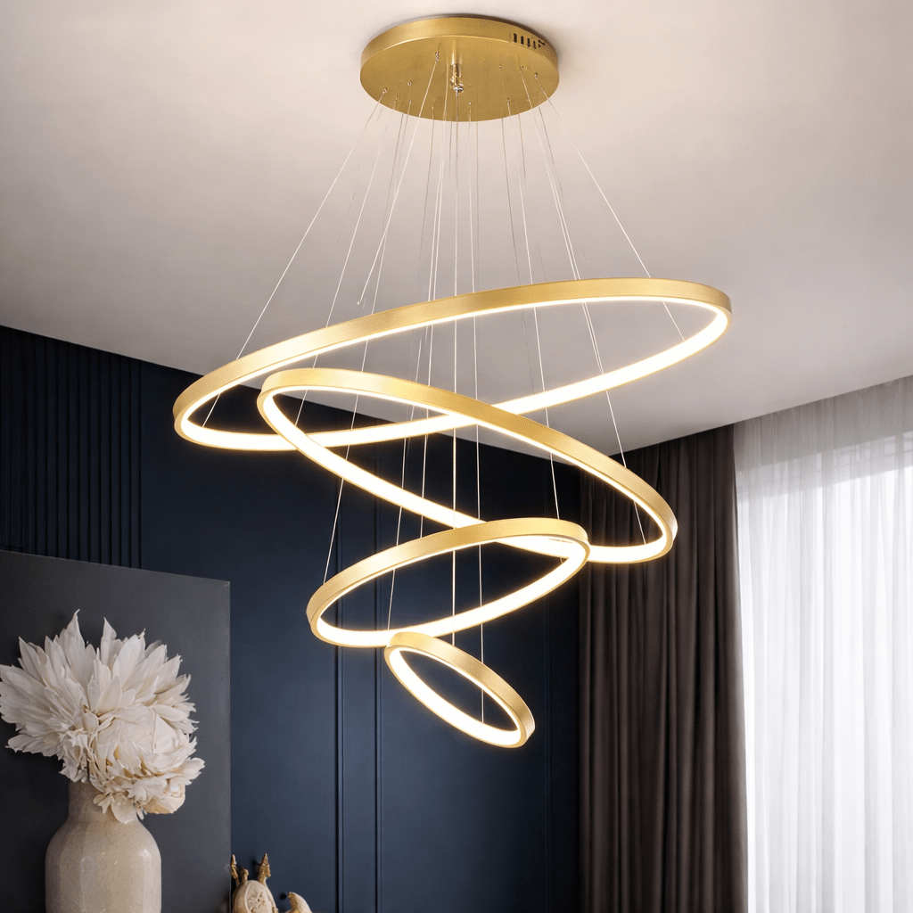 LED gyűrűs csillár, modern állítható többgyűrűs mennyezeti lámpa