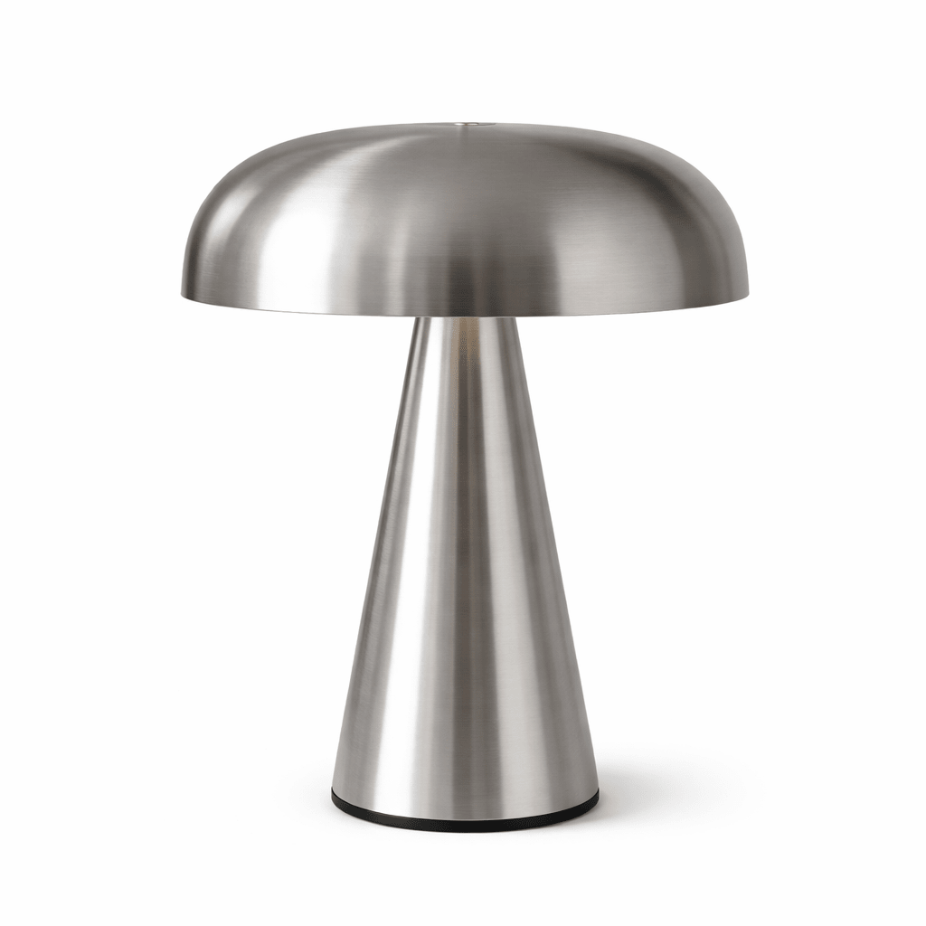 Trådløs LED Bordlampe Med Retro Sopp Touchlampe For Soverom Og Skrivebord