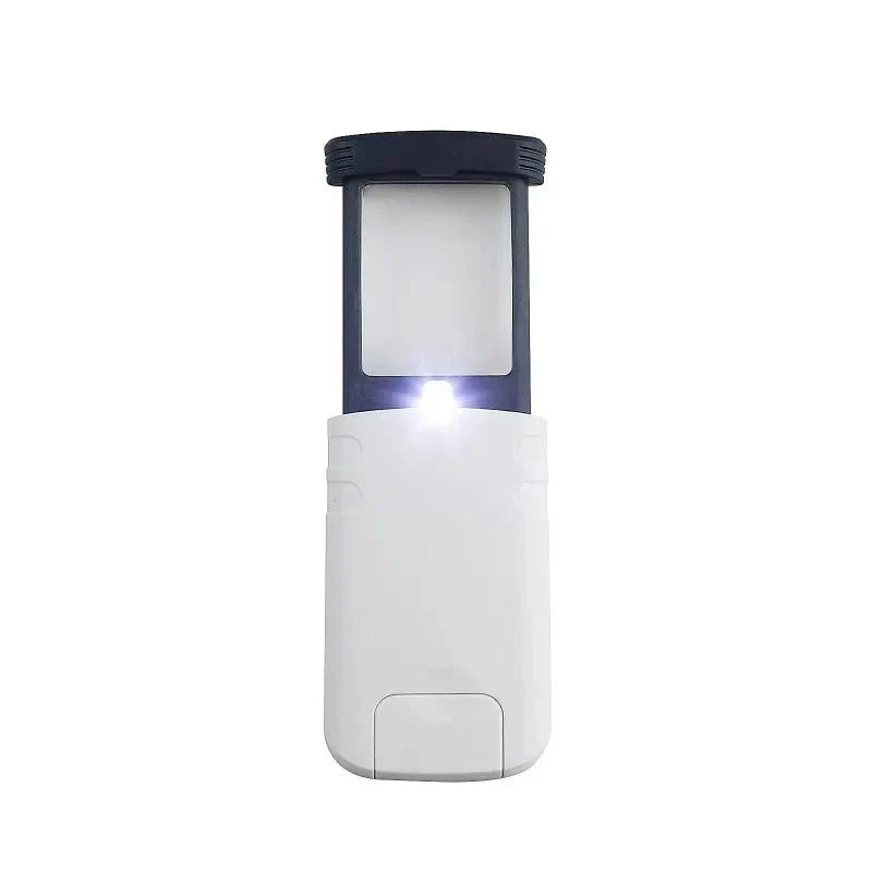 LENSFLIP Foldable Magnifier With 4X LED For Reading And Crafts
