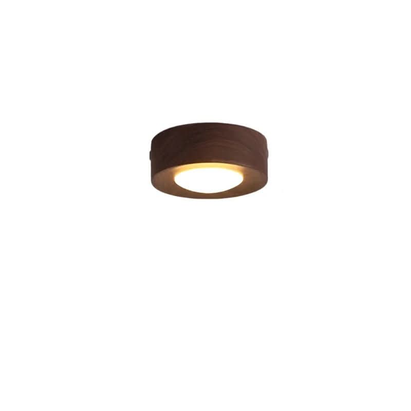 Lampa sufitowa LED LignaShine z orzecha włoskiego dla ciepłej atmosfery