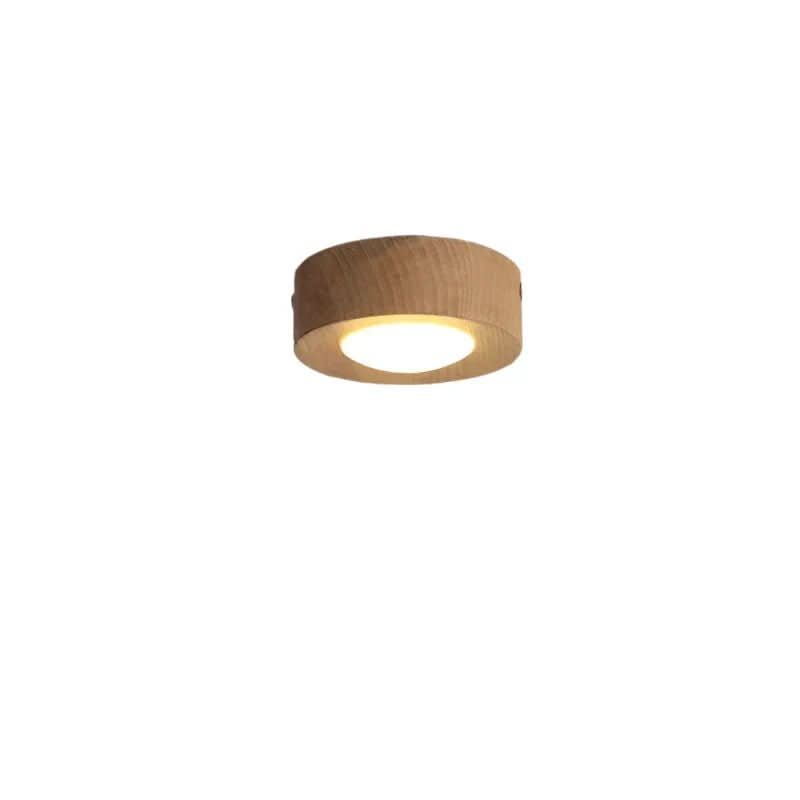 Lampa sufitowa LED LignaShine z orzecha włoskiego dla ciepłej atmosfery