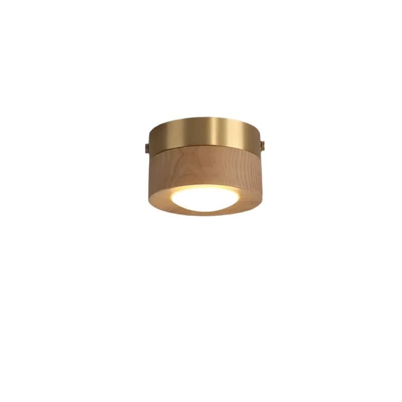 Lampa sufitowa LED LignaShine z orzecha włoskiego dla ciepłej atmosfery