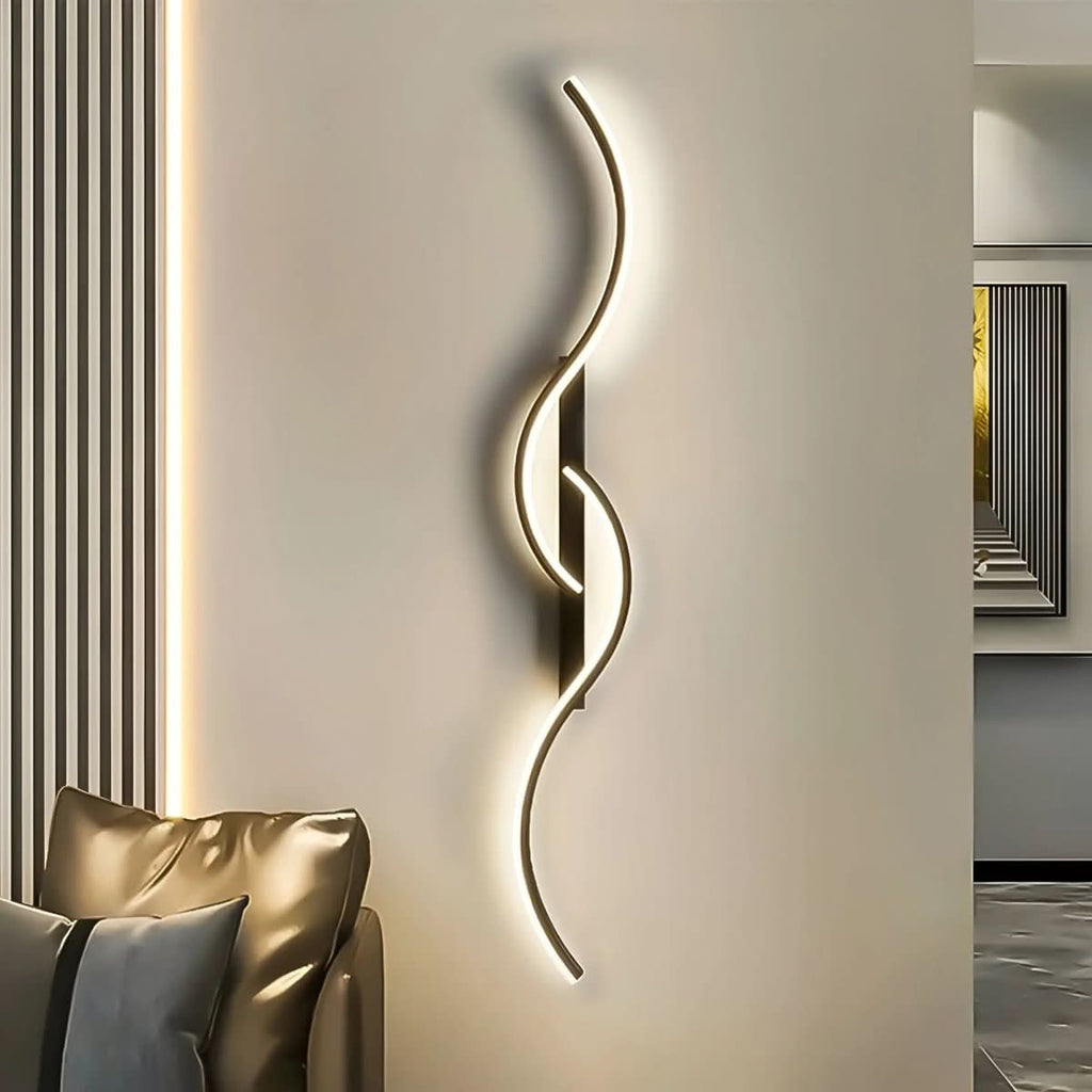 LINEALUX LED Wall Light With Subtle Curve for Modern Ambience