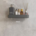 Contemporary Sleek Gray Bathroom Shelves