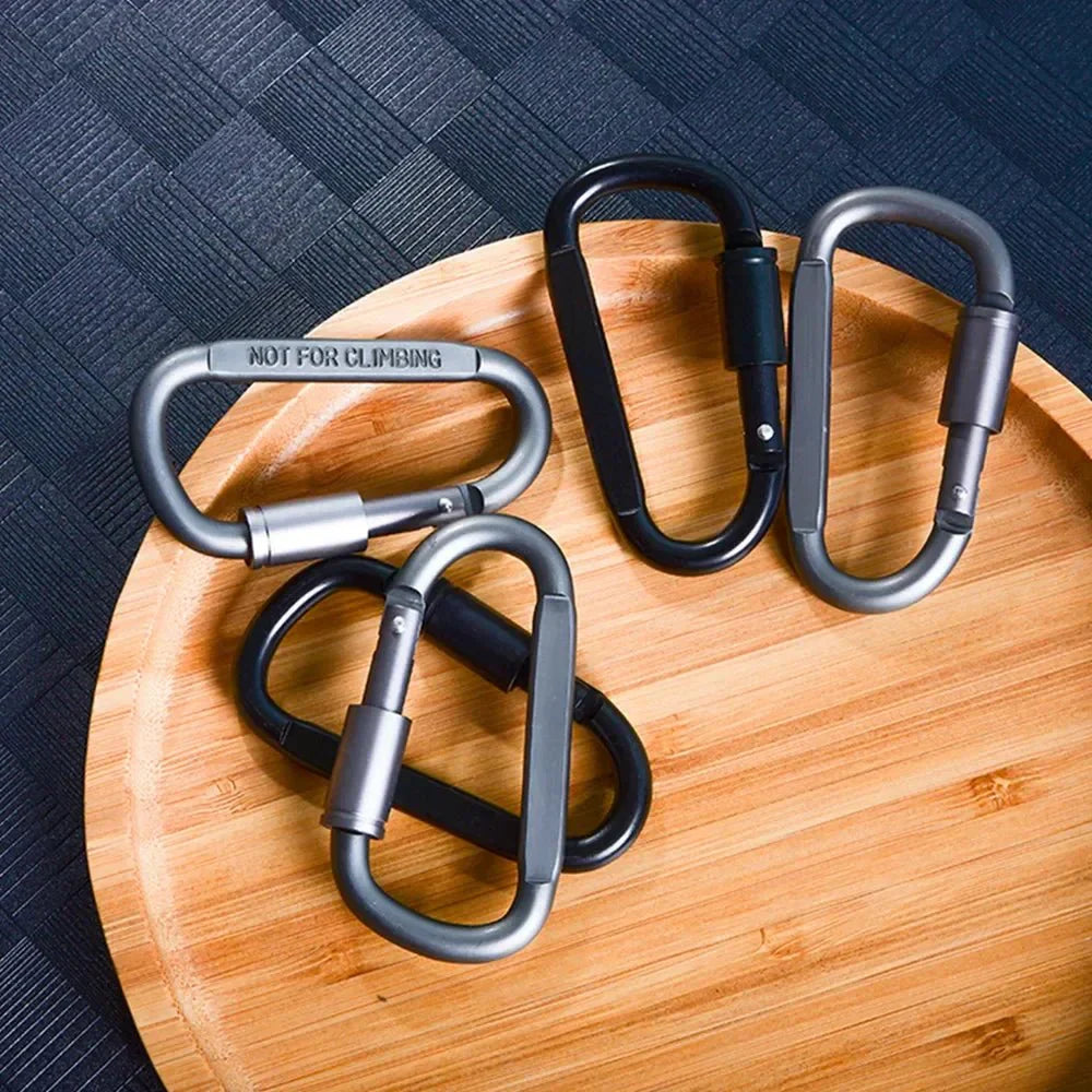 Zestaw karabinków LOCKCLIP z aluminium do użytku na zewnątrz i codziennego użytku