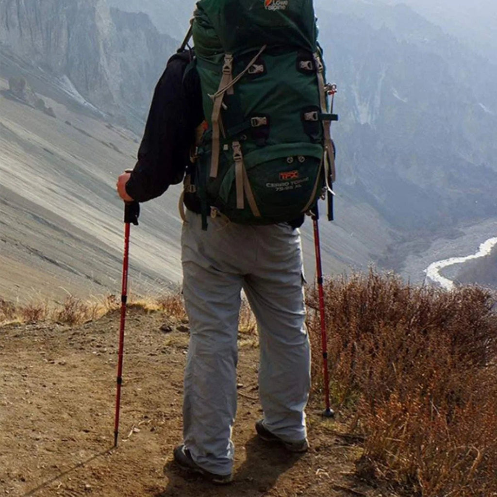 LONGTREK Lightweight Adjustable Aluminum Trekking Poles For Long Hikes