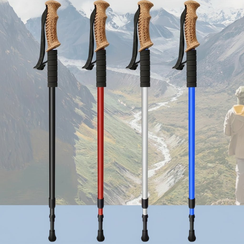 LONGTREK Lightweight Adjustable Aluminum Trekking Poles For Long Hikes