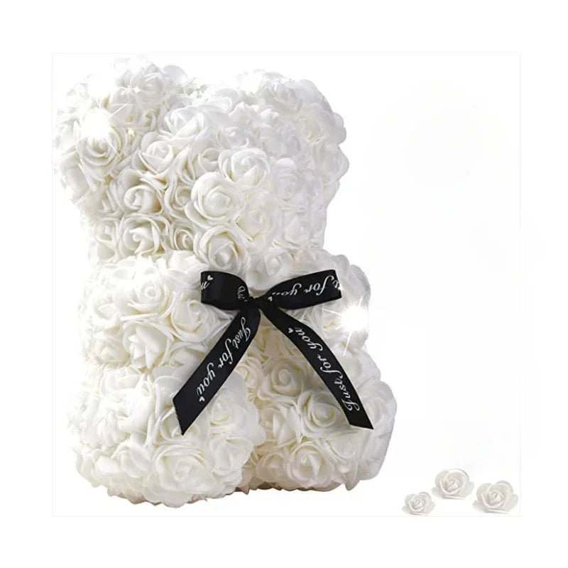 LOVEBLOOM Handgefertigter Ewiger Rosenbär für romantisches Geschenk