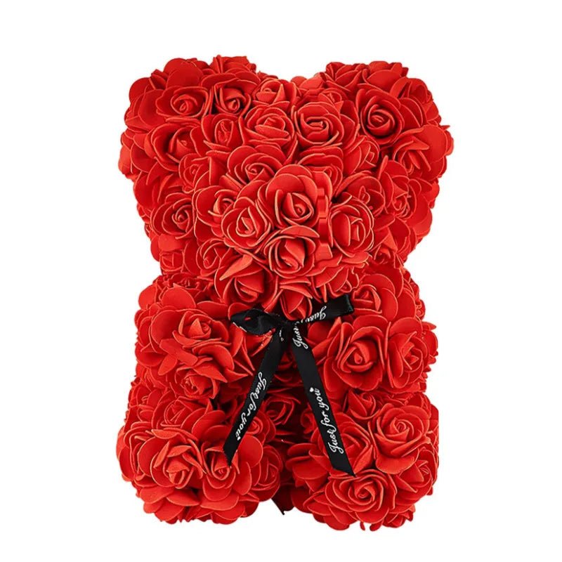 LOVEBLOOM Handgefertigter Ewiger Rosenbär für romantisches Geschenk