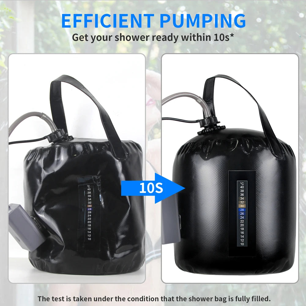Compact Camping Shower Lets You Turn Any Bucket Into An Outdoor Shower