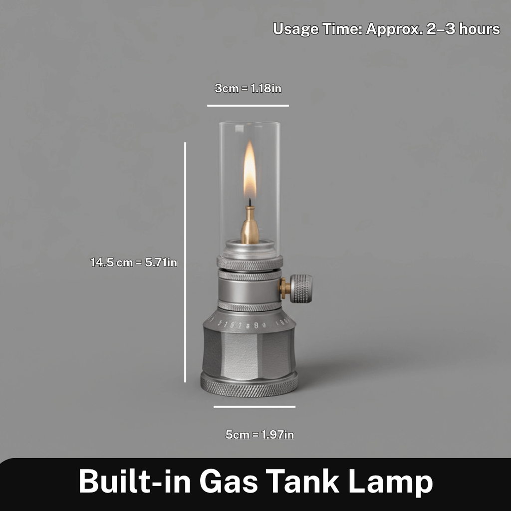 LUMETRA Lampa Turystyczna na Butan z Regulacją Jasności