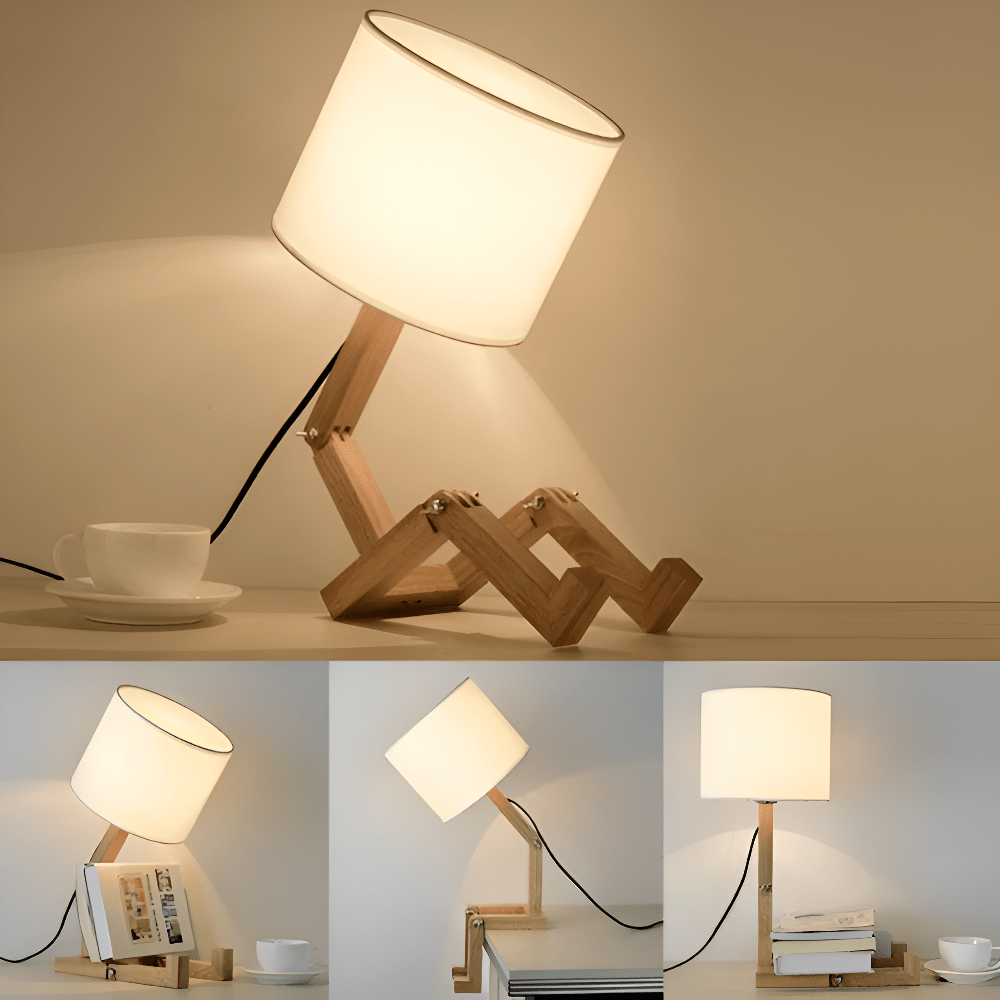 LUMIBOT Adjustable Wood Lamp For Personalized Lighting
