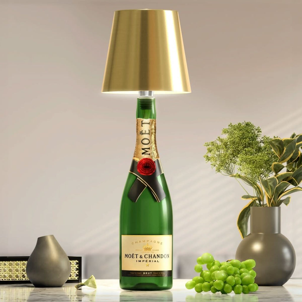 LumiBottle Cable Bottle Lamp With Warm LED Glow For Decor