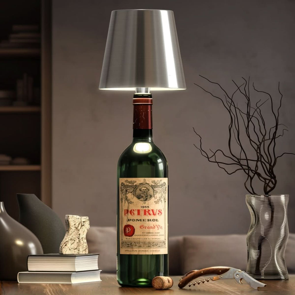 LumiBottle Cable Bottle Lamp With Warm LED Glow For Decor
