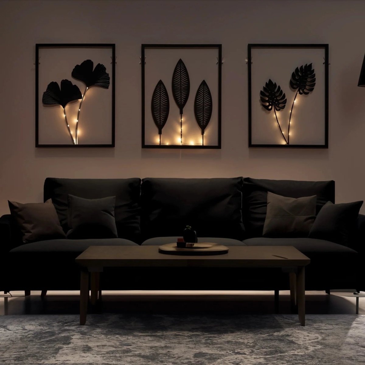 مجموعة مصباح إطار صور LED متغيّر الألوان من LUMIFRAME لديكور منزلي دافئ | كومبانيين