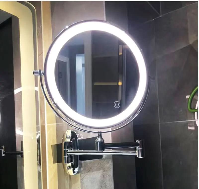 Miroir grossissant rechargeable LUMIVIEW, commande tactile