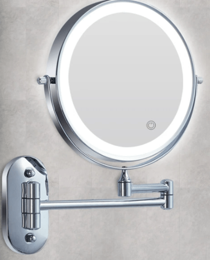 Miroir grossissant rechargeable LUMIVIEW, commande tactile