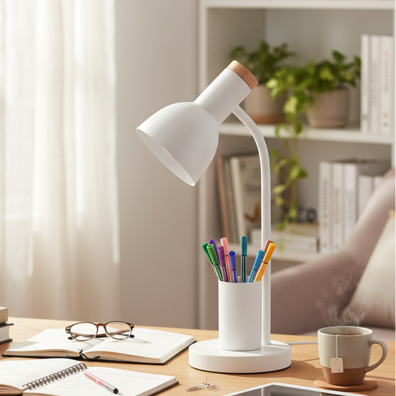 LumoDesk LED Desk Lamp With Pen Holder And Organizer