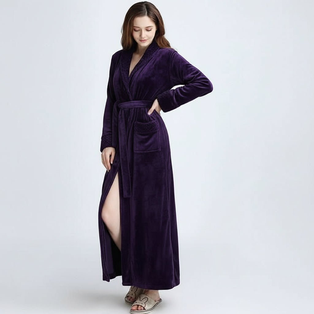 Bata Luxora Fluffy para la comodidad y el calor diario de la mujer