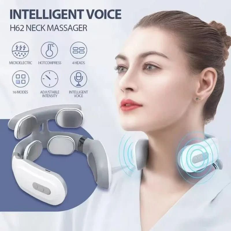 4-In-1 Neck Massager With Heat And Vibration For Deep Relaxation At Home And Office