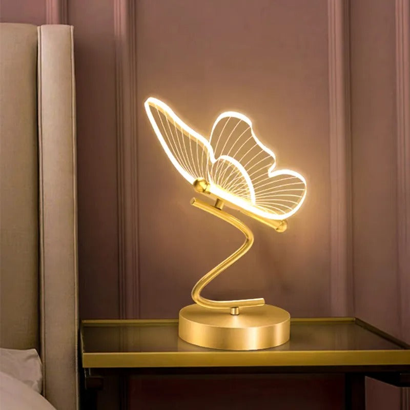 LumenBelle modern pillangó asztali lámpa nappalikba