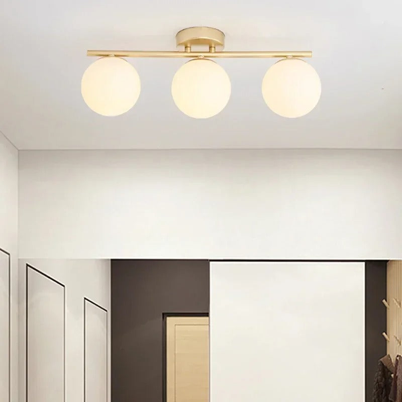 Nordic LED skleněné stropní svítidlo – elegantní bílá koule pro každý prostor