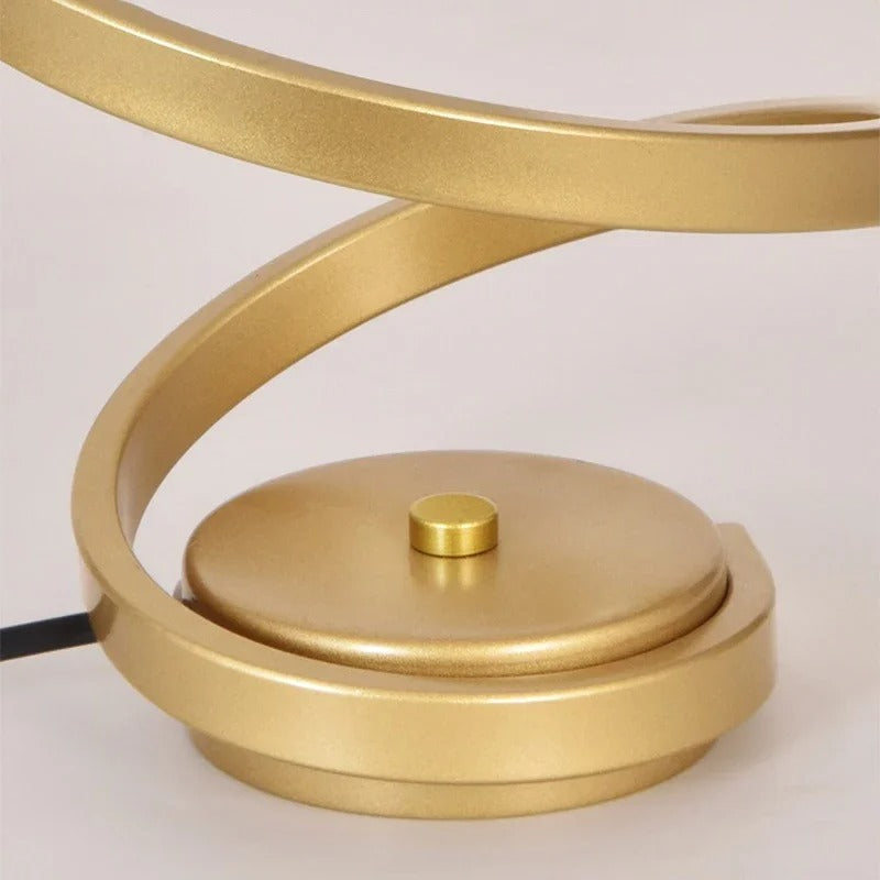 LuminaSpire | Spiral LED Table Lamp for Cozy Corners