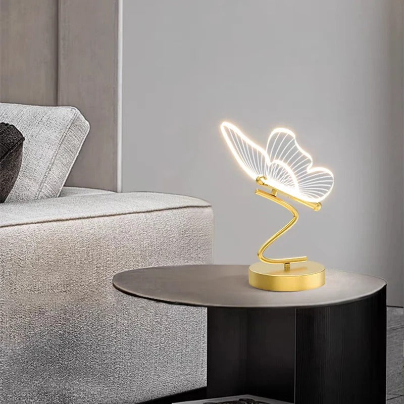LumenBelle modern pillangó asztali lámpa nappalikba