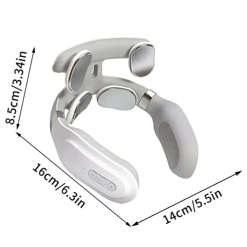 4-In-1 Neck Massager With Heat And Vibration For Deep Relaxation At Home And Office