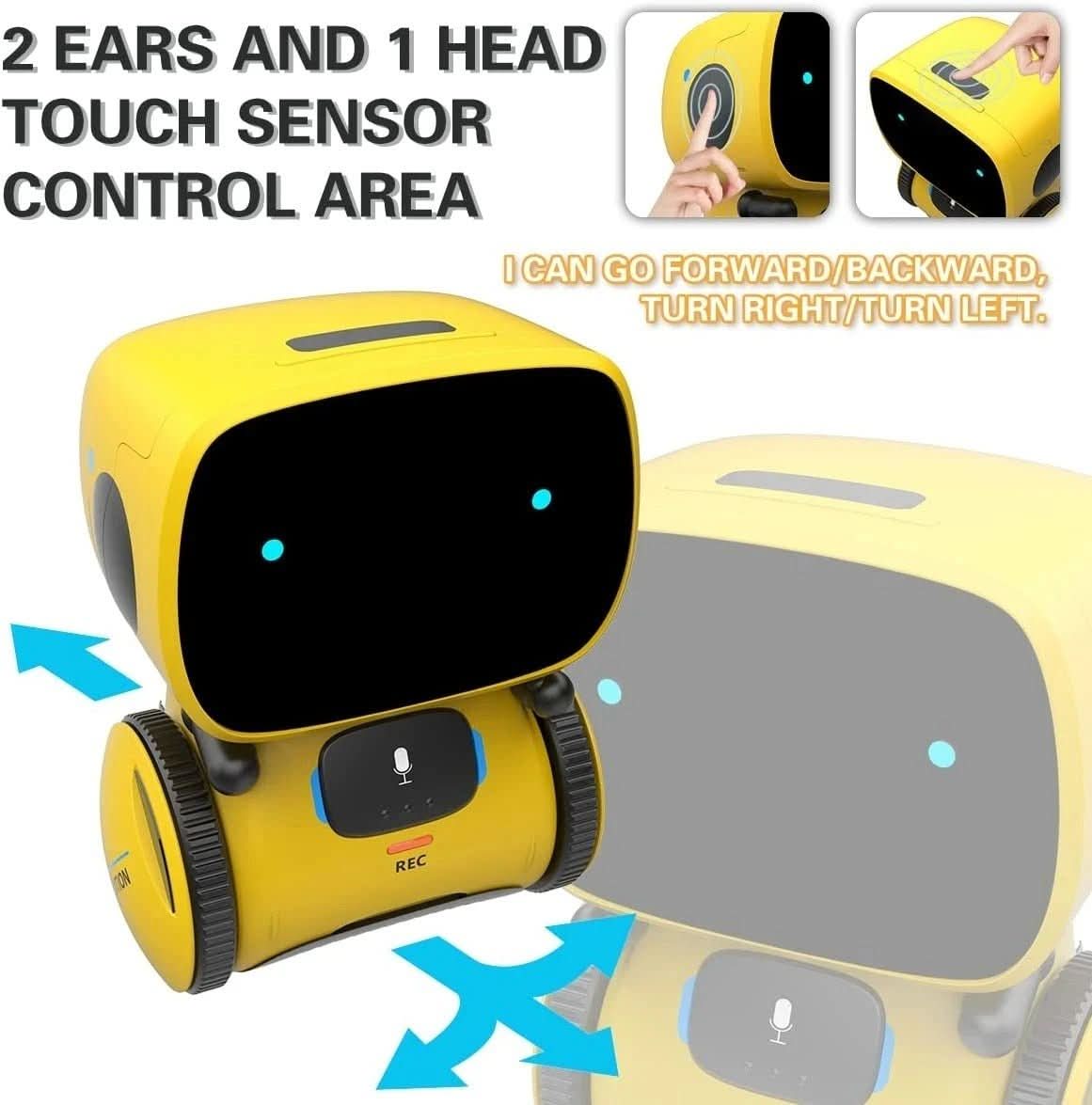 PulseRobo Mini Sesli Komutlarla Çalışan Çocuklar İçin Etkileşimli Dans Robotu