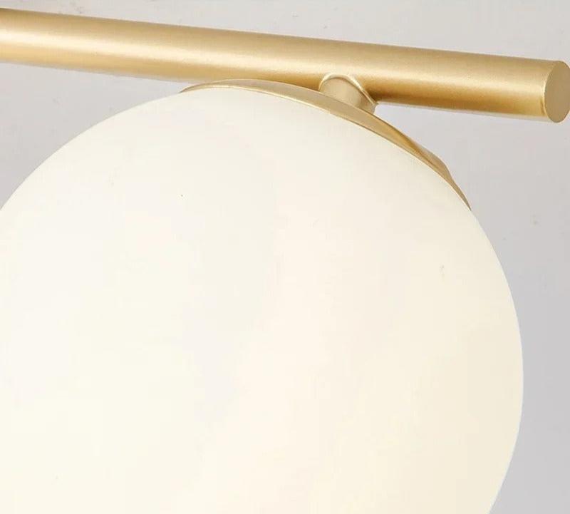 Nordic LED skleněné stropní svítidlo – elegantní bílá koule pro každý prostor