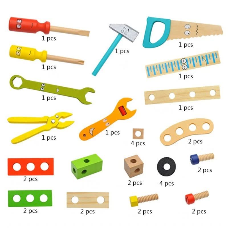 Set di Costruzioni in Legno per Bambini Creativi Sviluppa l'Immaginazione di TimberNest