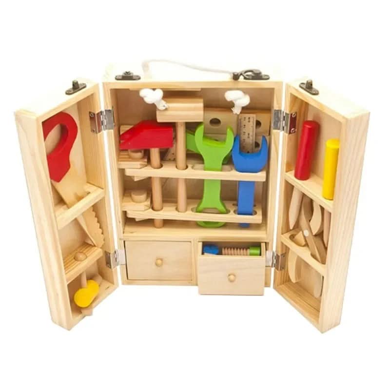 Set di Costruzioni in Legno per Bambini Creativi Sviluppa l'Immaginazione di TimberNest