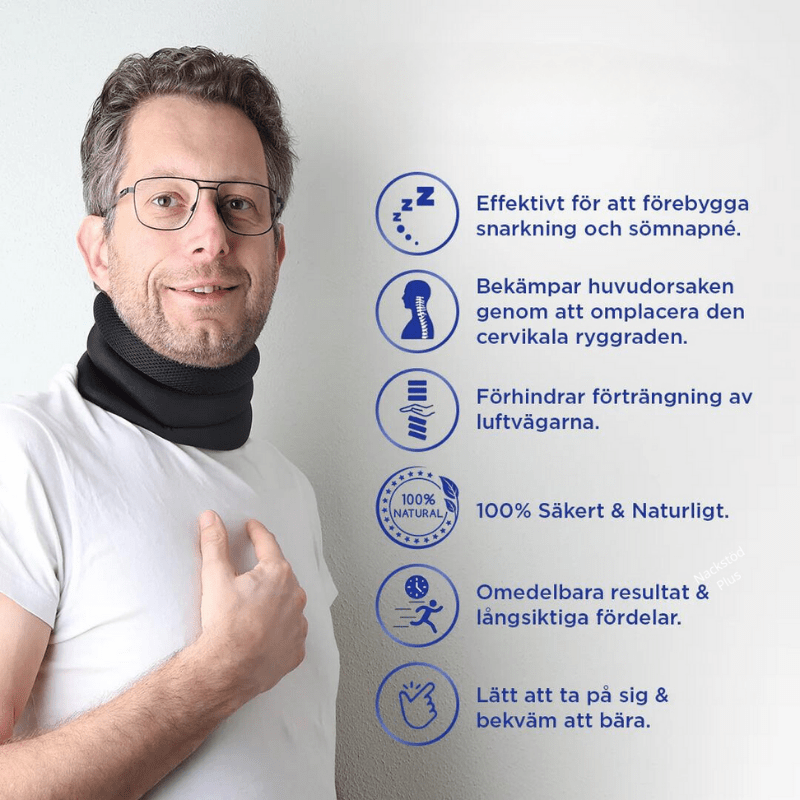 Polštář na krk BreathEase pro klidný spánek a snížení chrápání pro páry