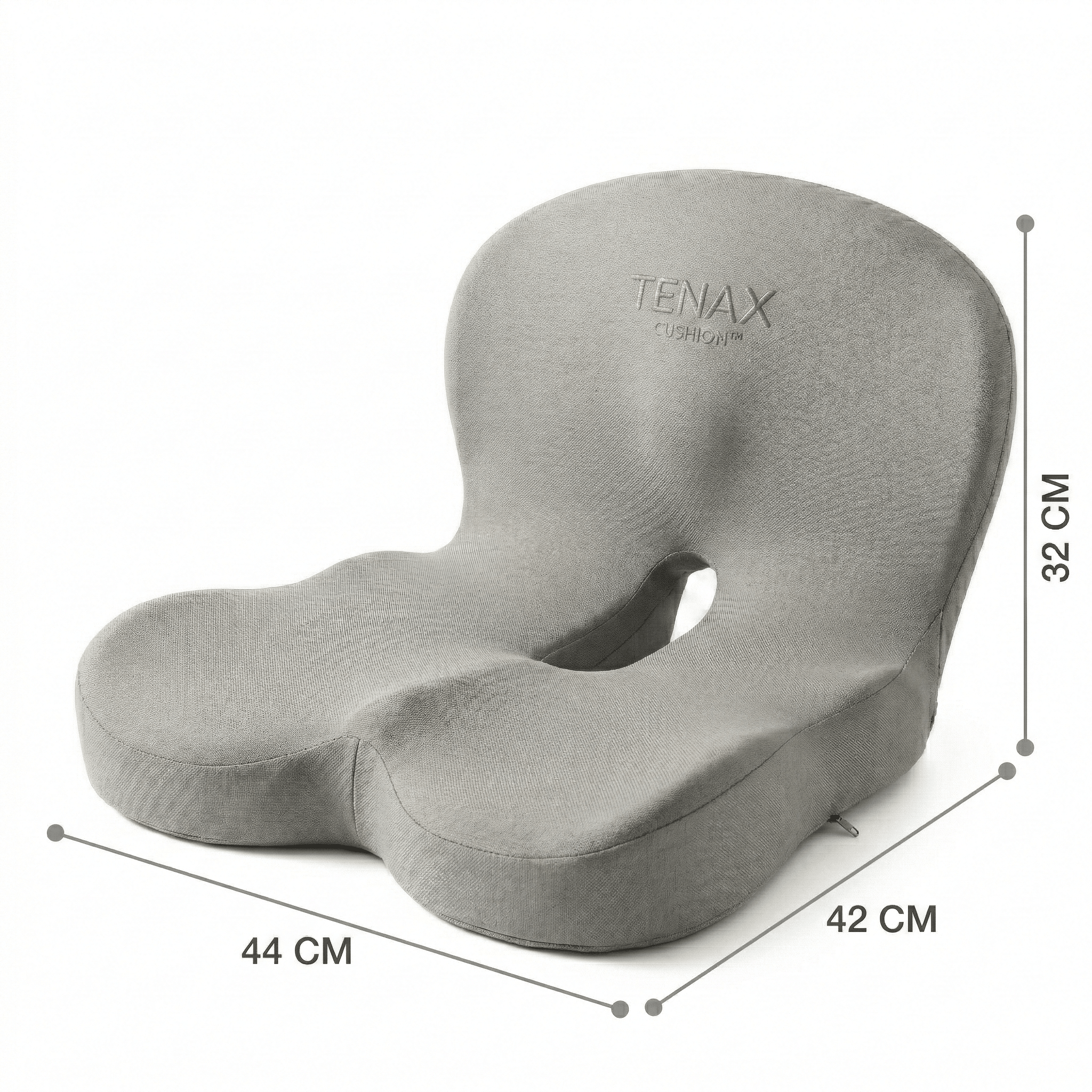 Ergonomisches Memory-Schaumstoff-Rücken- und Sitzkissen für Bürostuhl