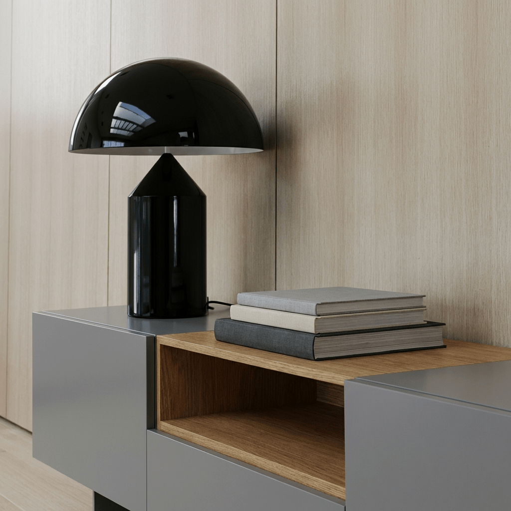 Metall Dome Bordlampe For Nattbord Og Skrivebord, Moderne Belysning For Soverom Eller Kontor