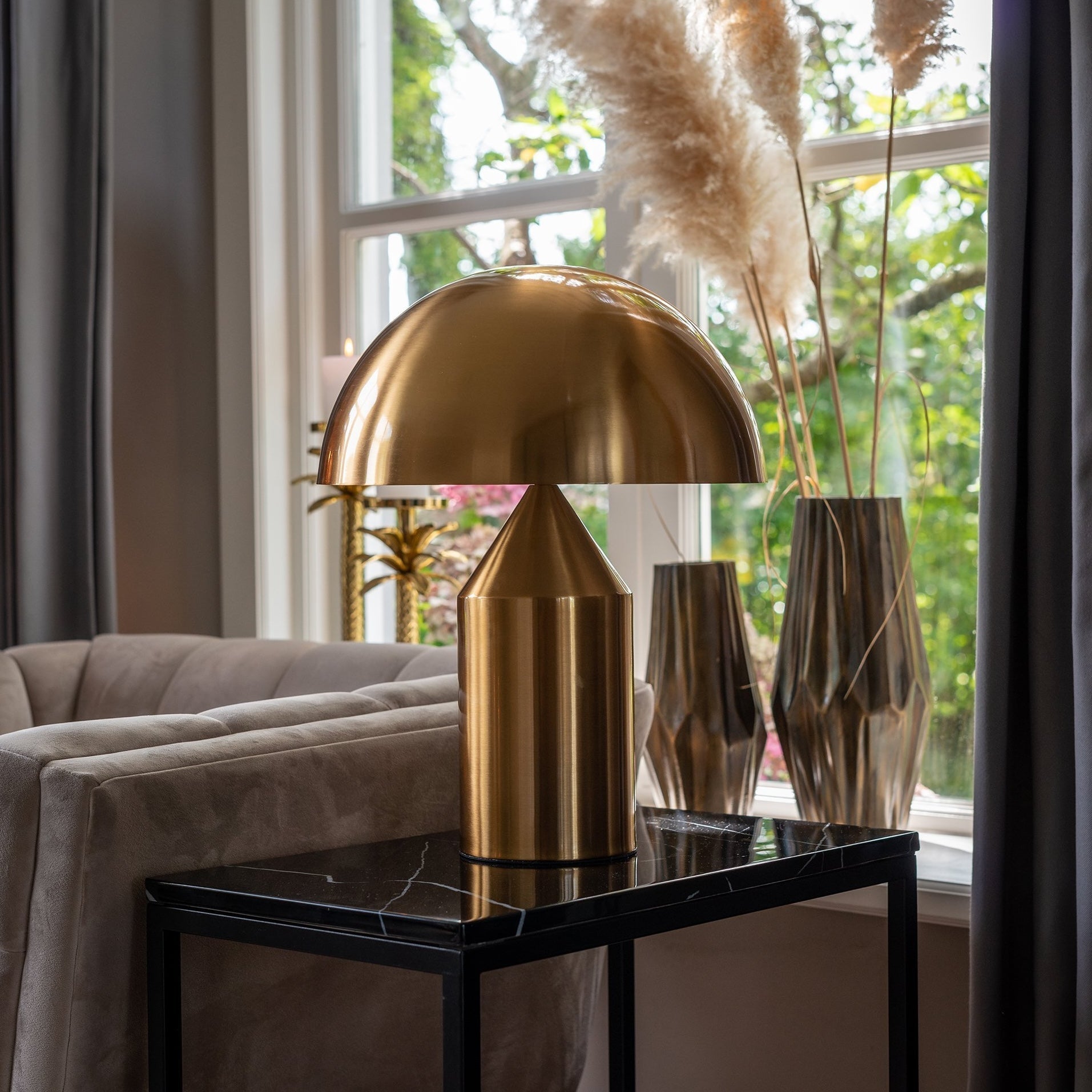Metall Dome Bordlampe For Nattbord Og Skrivebord, Moderne Belysning For Soverom Eller Kontor